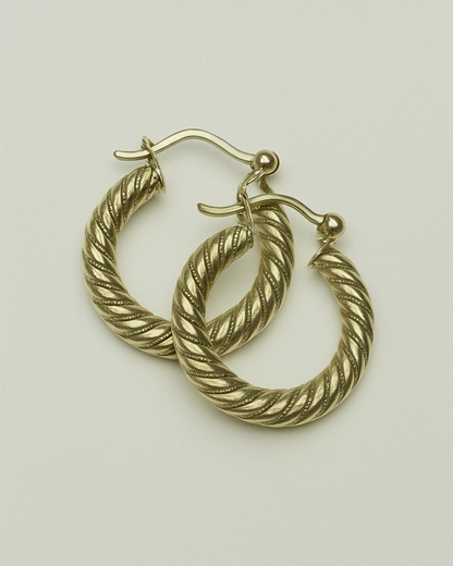 Candongas Espiral | Pendientes con Broche